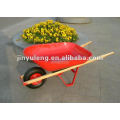 80L heavy duty wheelbarrow WB6600for garden and building with wood handle cheap
